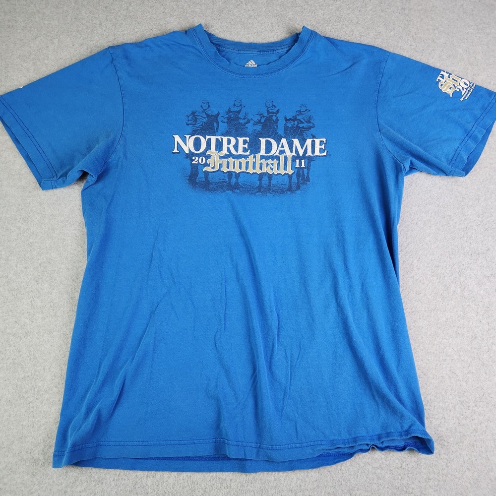 Notre Dame Fighting‎ Irish 2011 Football The Shirt Mens XL Blue Short Sleeve